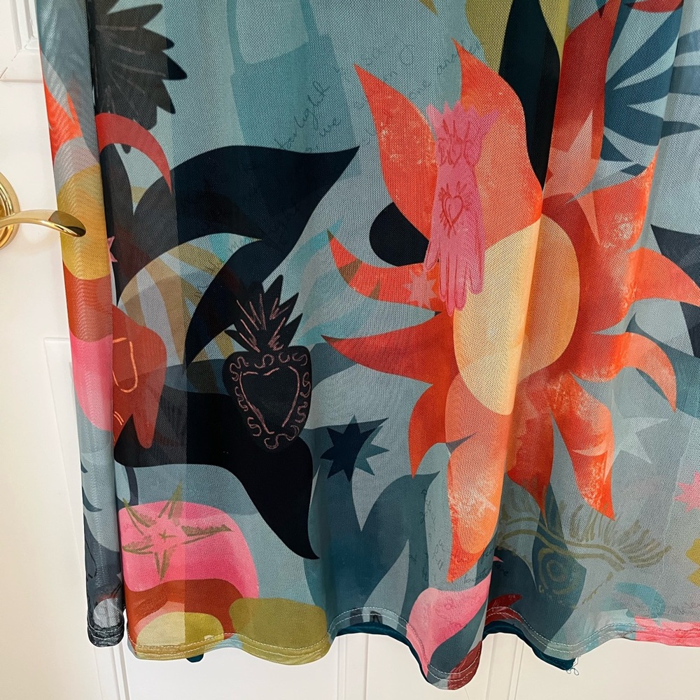 Colorful Abstract Mesh Maxi - Picture 5 of 9